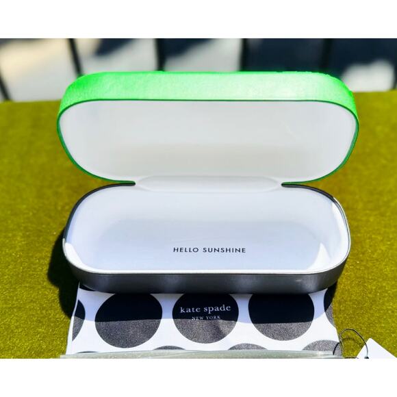 ✨ Kate Spade AIMEE/S Cat-Eye Sunglasses – Black Glitter Grey Lens (NWT)